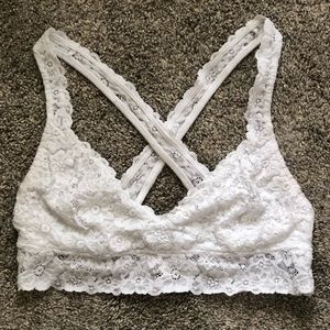American Eagle white bralette M